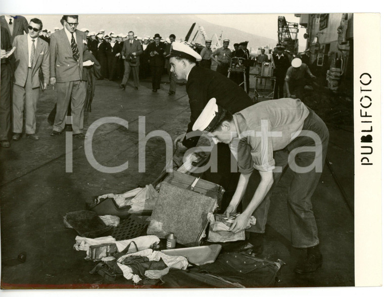 1954 NAPOLI Disastro aereo COMET - Operazioni di recupero Marina Militare *Foto