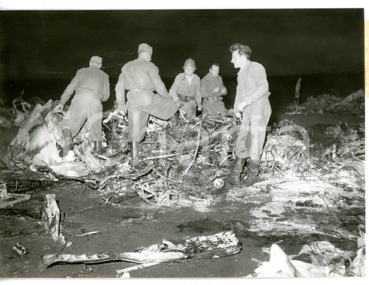 1953 GALLARATE Schianto aereo durante collaudo - Sopralluogo Vigili del Fuoco