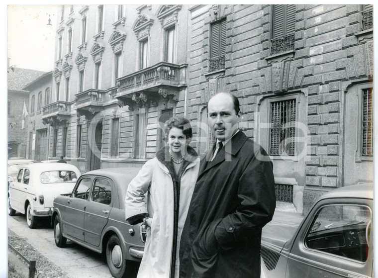 1961 MILANO Maria Pia di SAVOIA con Alessandro di JUGOSLAVIA - Foto 24x18 cm