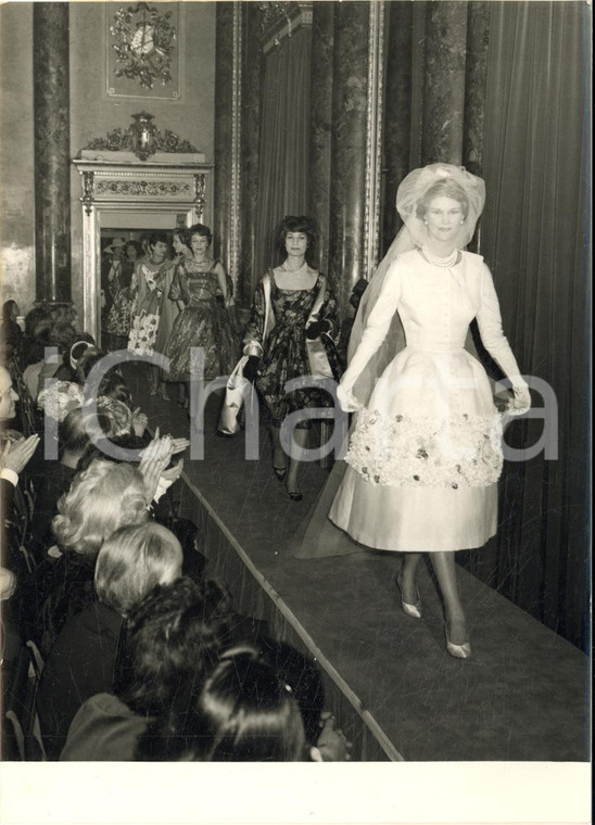 1958 MILANO Circolo della Stampa - Sfilata MODA ESTATE - Fotografia 13x18 cm