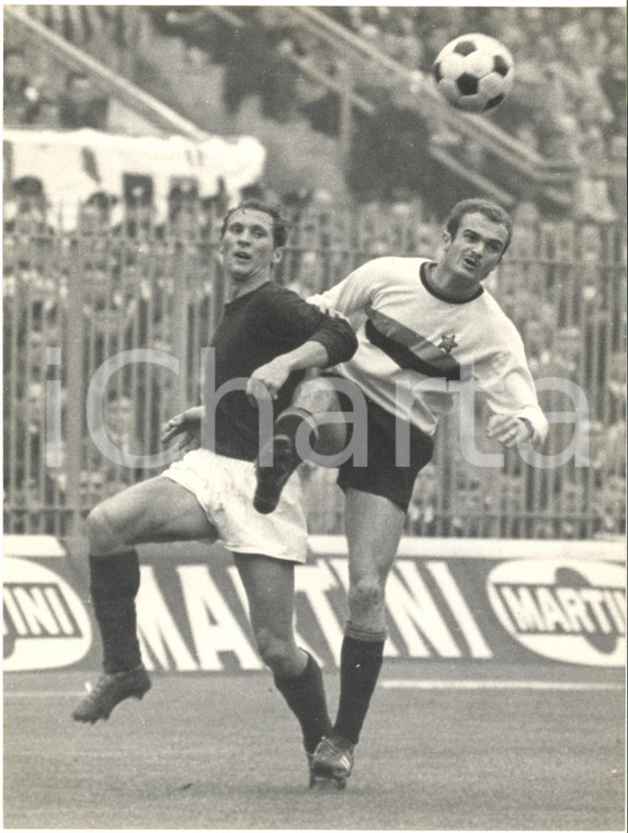 1967 CALCIO SERIE A INTER-BOLOGNA 1-0 Carlo FURLANIS vs Sandro MAZZOLA *Foto