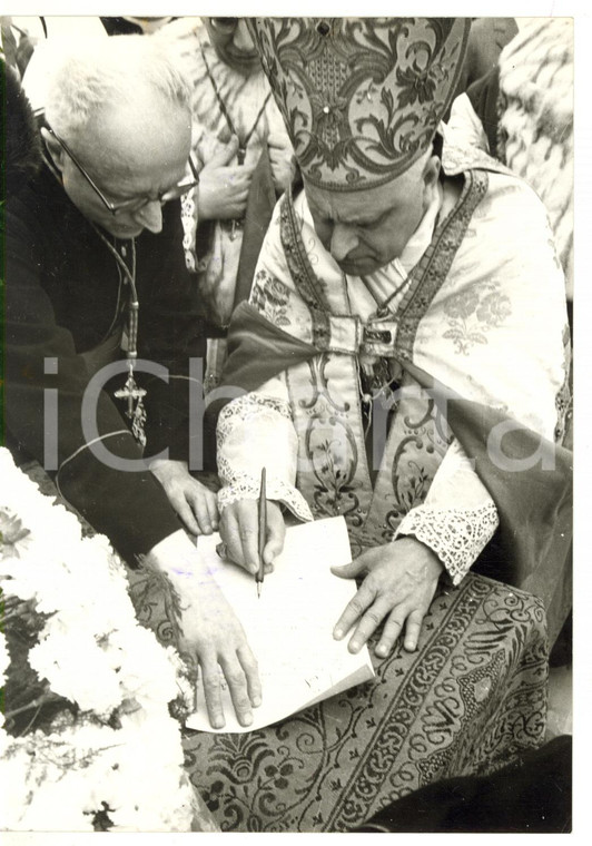 1957 VERONA Mons. Giovanni URBANI inaugura il seminario *Foto 13x18 cm