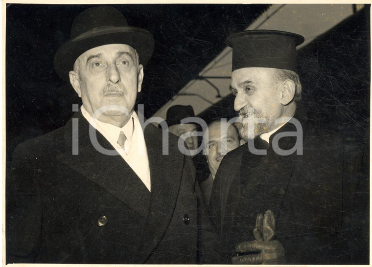 1953 TRIESTE Premier Alexandros PAPAGOS incontra rabbino Paolo NISSIM - Foto