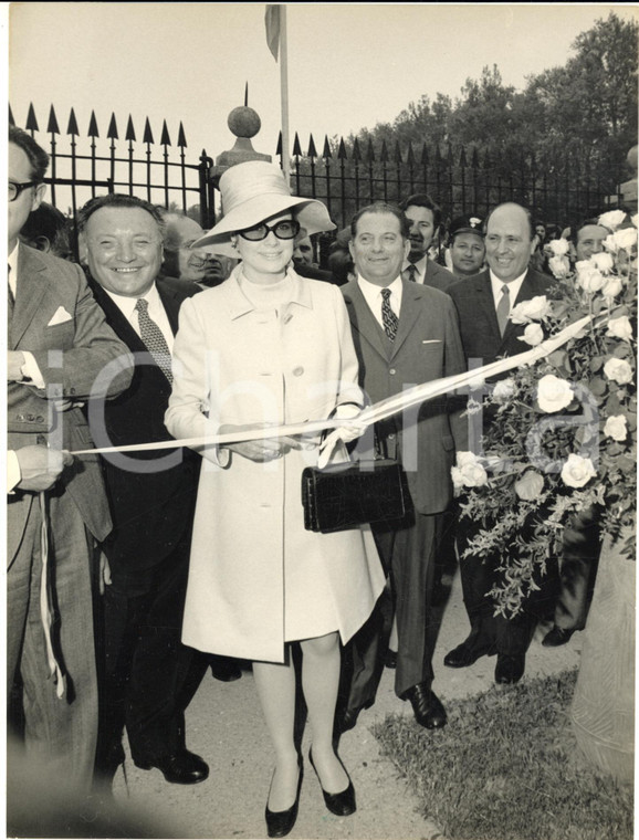 1970 VILLA REALE DI MONZA Principessa Grace di Monaco inaugura il roseto - Foto