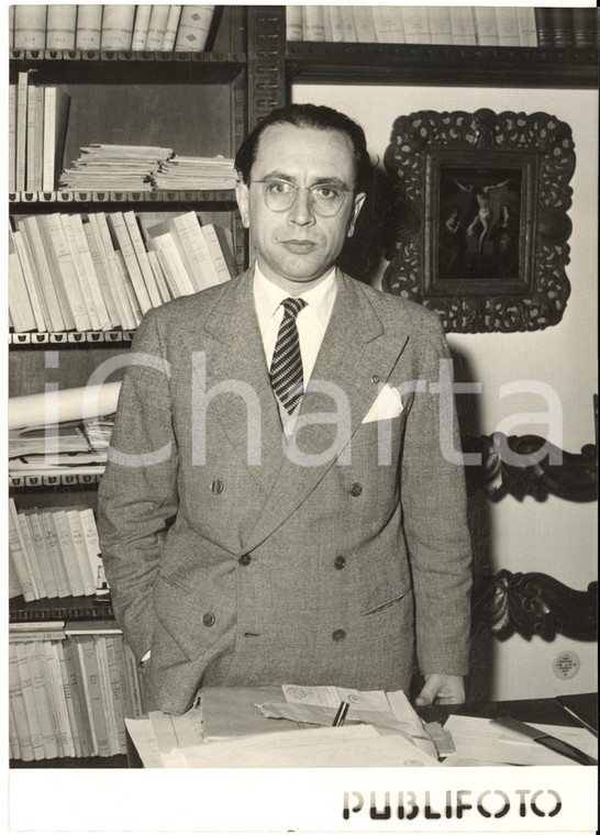 1957 NAPOLI Aldo SANDULLI nuovo giudice della Corte Costituzionale *Foto 13x18