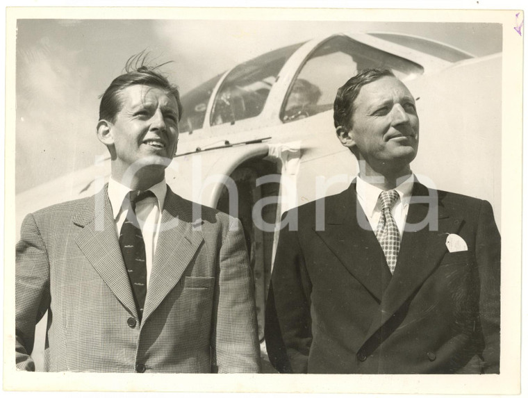 1953 FARNBOROUGH Air Show - Pilots Michael "Lucky" LITHGOW David MORGAN *Photo