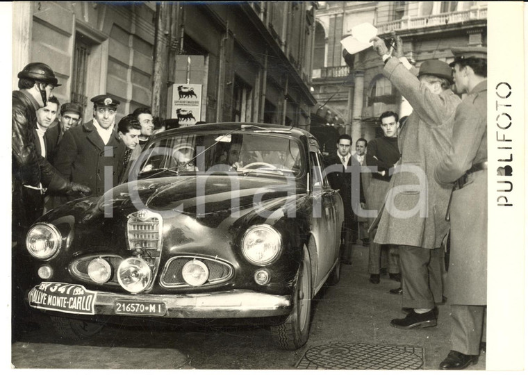 1954 NAPOLI Rally di MONTE CARLO - Eligio NOIA Pietro CAGNANA su ALFA ROMEO Foto