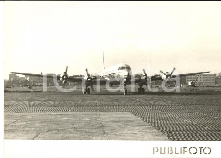 1958 NAPOLI Primo volo ALITALIA sulla rotta per New York - Foto 18x13 cm