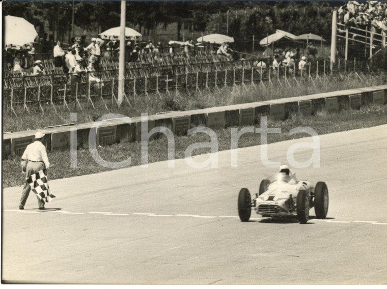 1958 AUTOMOBILISMO MONZA 500 MIGLIA Arrivo di Jimmy BRYAN - Foto 18x13 cm