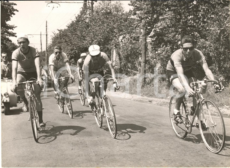 1955 CICLISMO FRASCATI MOSER Aldo MOSER e Fiorenzo MAGNI in allenamento *Foto