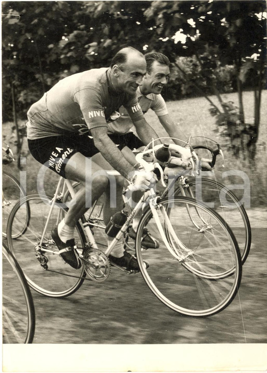 1956 CICLISMO GIRO D'ITALIA 20^ tappa - Fiorenzo MAGNI e Charly GAUL *Foto