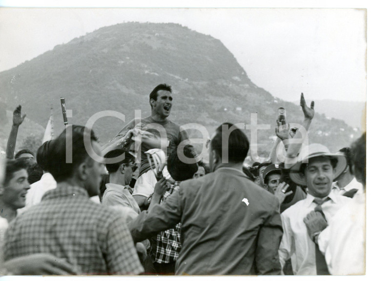 1954 LUGANO MONDIALI DI CALCIO Italia-Belgio 4-1 Gli AZZURRI portati in trionfo