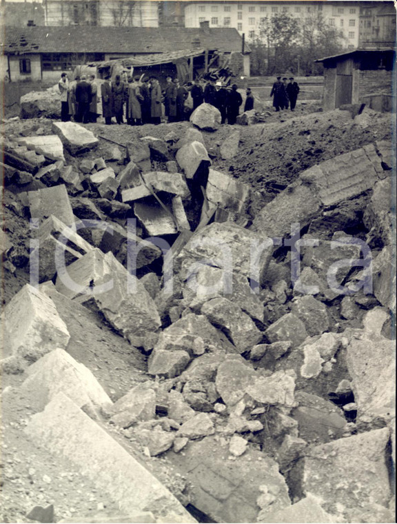 1953 MUNICH Bunker of the German BUNDESBAHN exploded  - Photo 15x20 cm