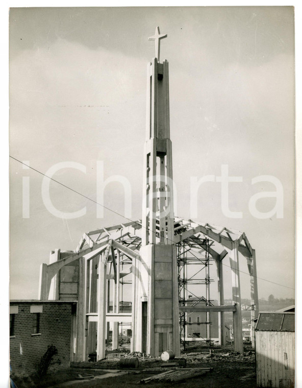 1960 BRISTOL - LOCKLEAZE Church of St Mary Magdalen in construction *Foto 15x20