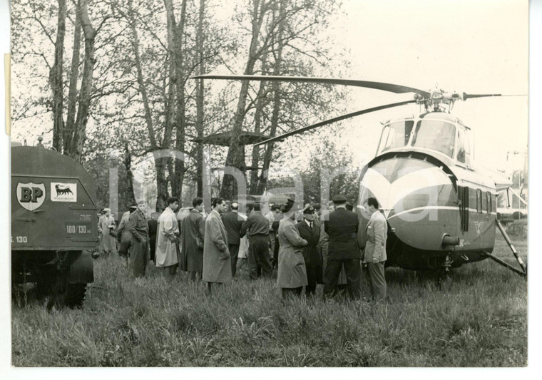 1954 TORINO Parco del Valentino - Elicottero servizio postale MILANO-TORINO 