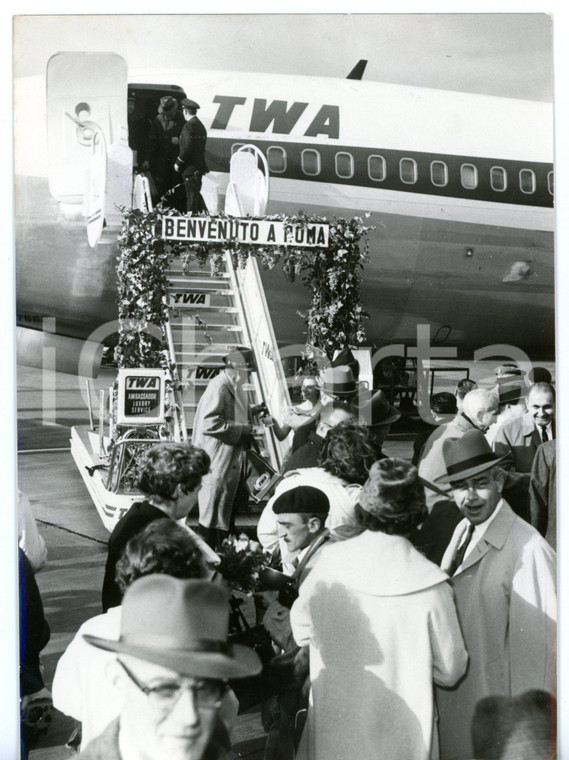 1959 ROMA CIAMPINO - TWA Inaugurazione servizio diretto ROMA-NEW YORK *Foto