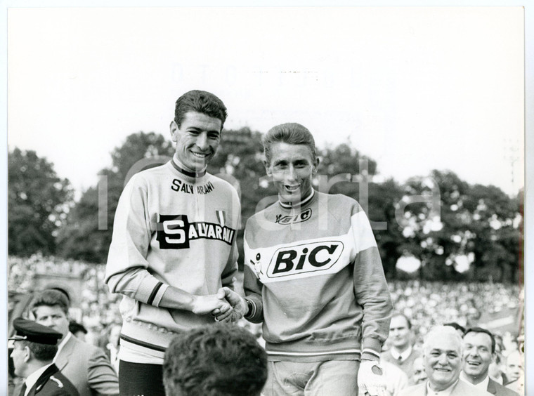 1967 CICLISMO GIRO D'ITALIA Milano - Felice GIMONDI e Jacques ANQUETIL *Foto