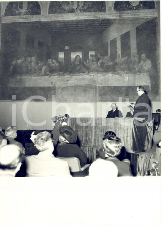 1953 MILANO Inaugurazione Cenacolo di Leonardo restaurato dal prof. PELLICCIOLI