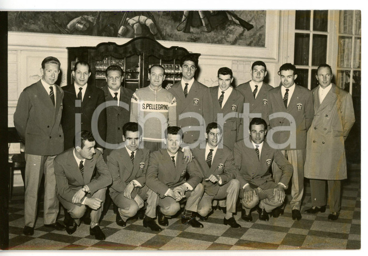1957 BARI CICLISMO Squadra SAN PELLEGRINO / Gino BARTALI - Giuseppe DELLA TORRE 