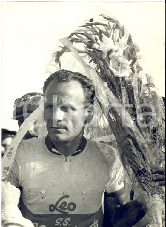 1955 CICLISMO GIRO D'ITALIA Rino BENEDETTI vince la 16^ tappa *Foto 13x18 cm