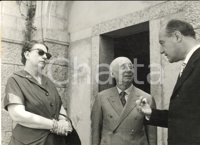 1953 GARDONE RIVIERA Vittoriale - Principi D'ANNUNZIO visitano il nuovo teatro