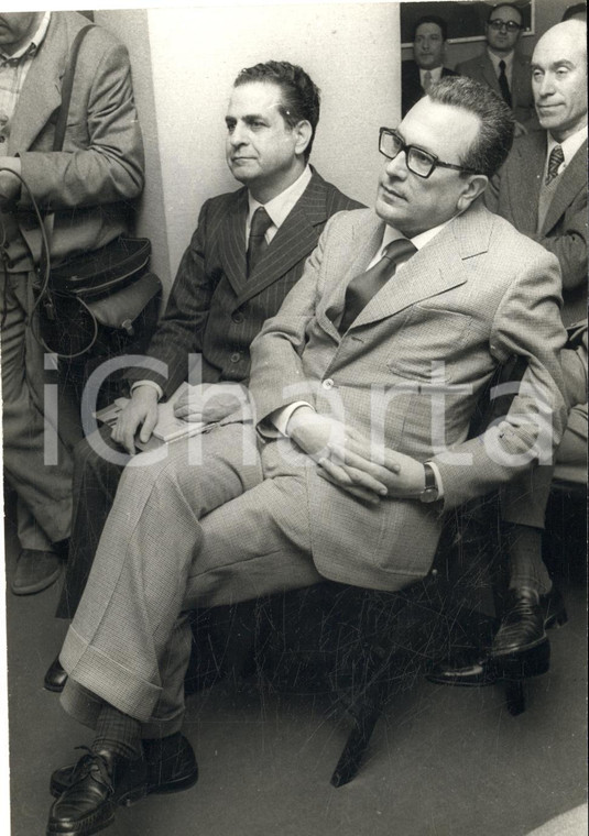 1974 MILANO DC Ministro Antonio BISAGLIA a una conferenza *Foto 13x18 cm