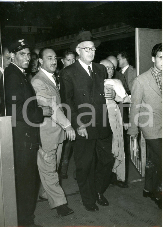 1953 ROMA Stazione Termini - Arrivo di Elmer HOLMES BOBST - Foto 13x18