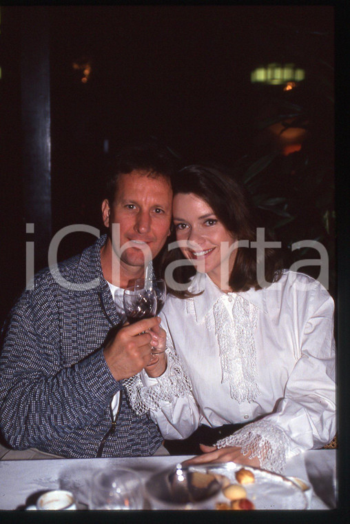 35mm vintage slide* 1990ca CINEMA Bobbie EAKES con David STEEN Ritratto (15)