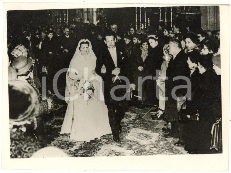 1954 VIENNA Royal Wedding Isabelle D'ASPREMONT-LYNDEN - Edward VON AUERSPERG