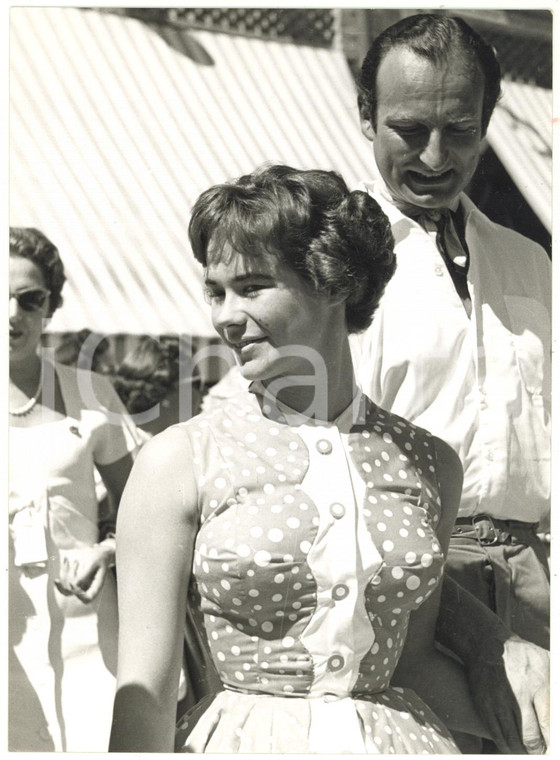1957 VENEZIA Mostra del Cinema - Heather SEARS con il marito Anthony MASTERS