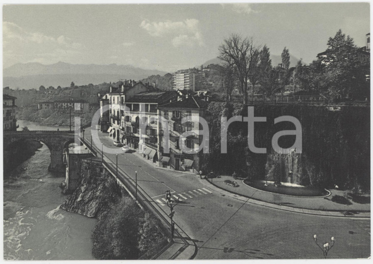 1950 ca IVREA Ponte Romano e Fontana Camillo Olivetti - Cartolina FG NV