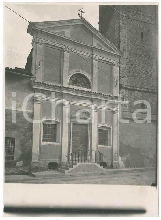 1930 ca ARCHITETTURA Area di BRESCIA - Facciata di una chiesa - Foto 17x23 cm