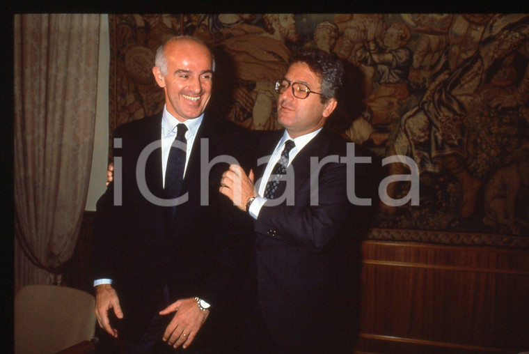 35mm vintage slide* 1991 ROMA CALCIO Arrigo SACCHI e Antonio MATARRESE (7)