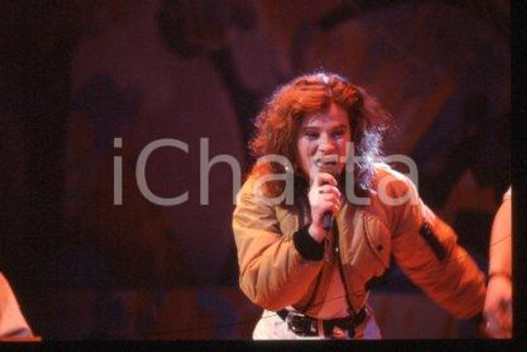 ONE 2 MANY - MILAN Norwegian-Swedish band on a stage 1989 * 35mm vintage slide 9