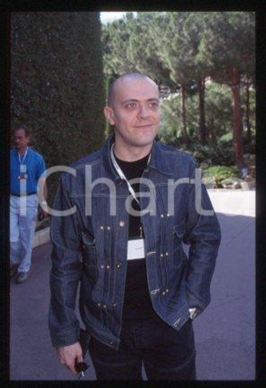 Max PEZZALI - ITALY Singer of 883 group 1998 ca * 35 mm vintage slide 38