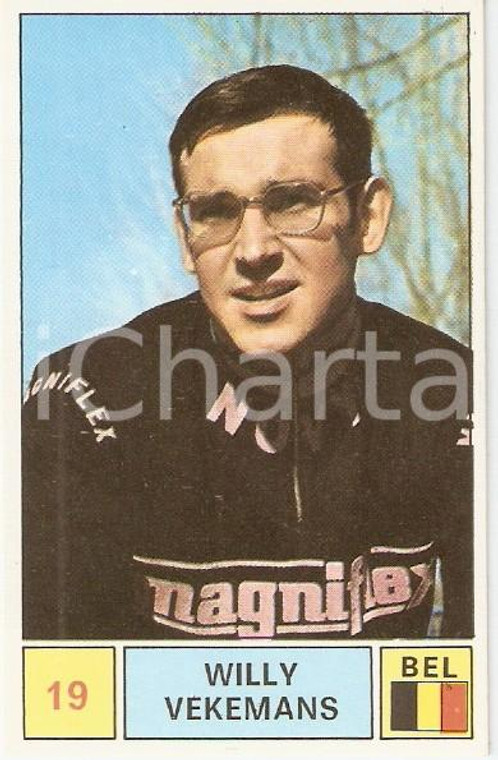 PANINI - SPRINT 1971 Figurina Willy VEKEMANS n. 19 Ciclismo Sponsor MAGNIFLEX ALBUM PANINISPRINT 1971 - CICLISMOFigurina originale d'epoca. CONDIZIONI: buone.     originale e autentica 1