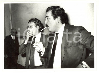 Cabassi 1980 ca MILANO Ritratto di Carlo CABASSI e Claudio