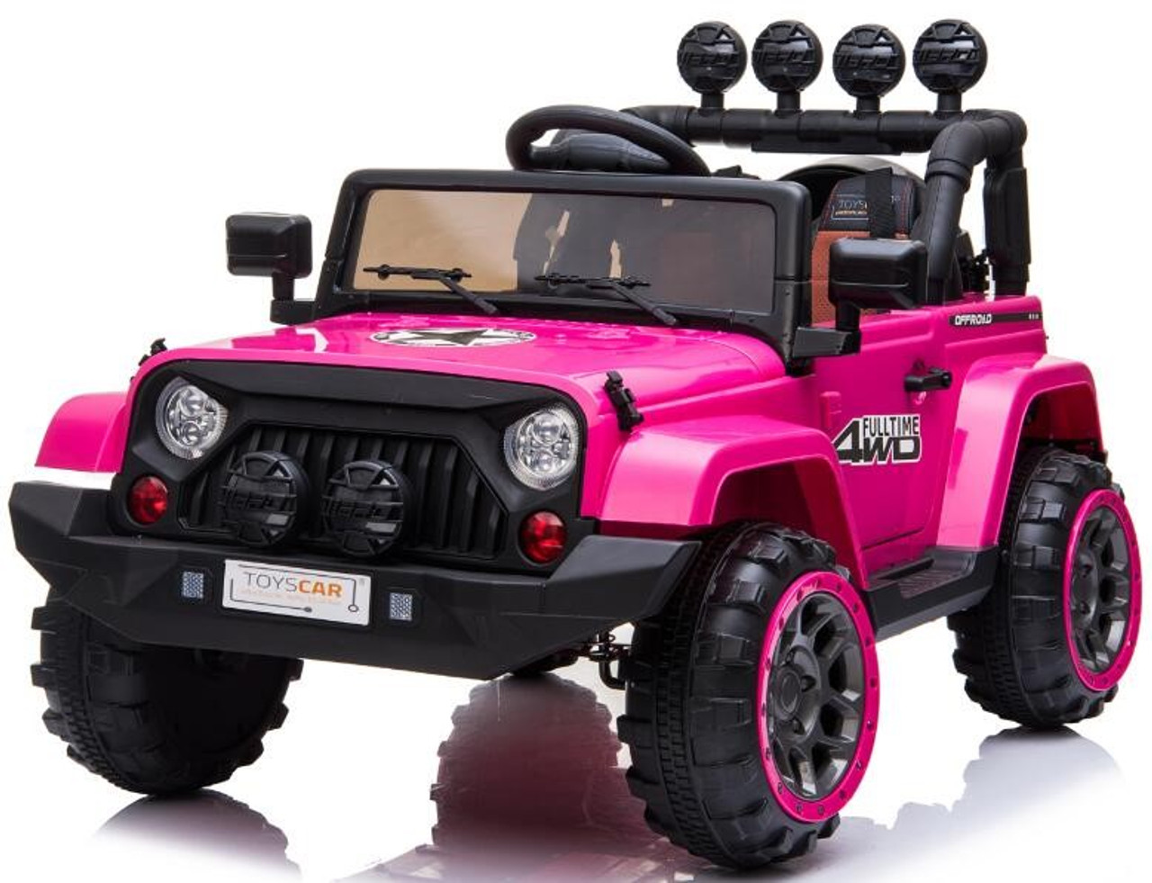 Childrens pink sales electric jeep