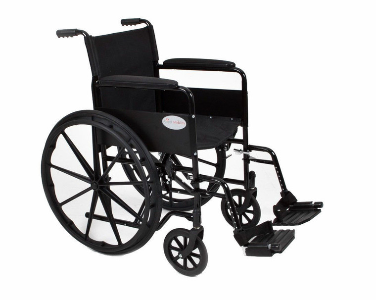 AMW0046BF Steel self propelled wheelchair