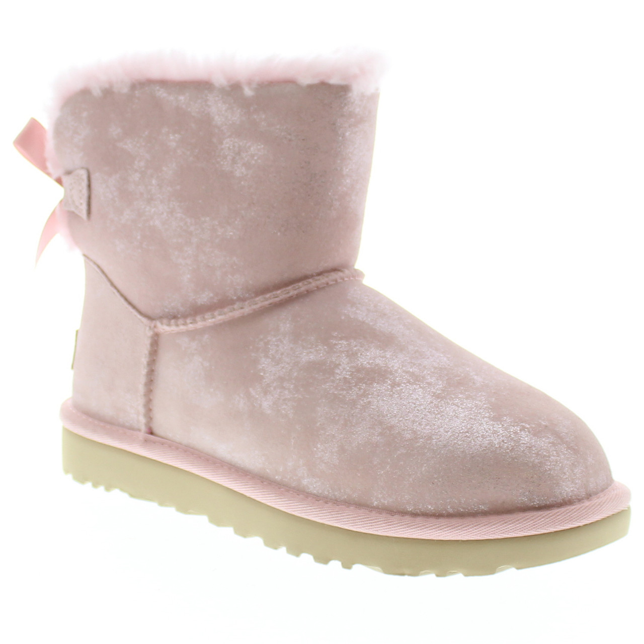 Ugg mini bailey bow sales metallic rosa