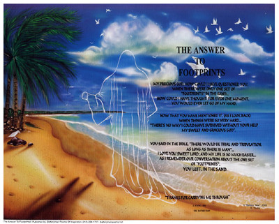 The Answer to Footprints (Shadow) (mini) Poster