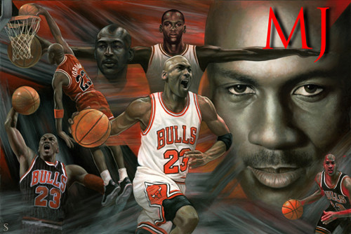 MJ Collage1 Poster