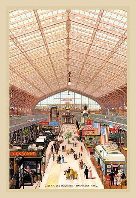 Machinery Hall at the Paris Exhibition, 1889