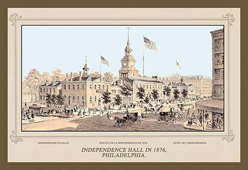 Independence Hall in 1876, Philadelphia