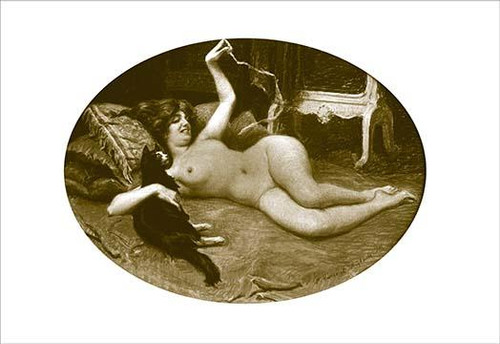 Nude with Cat