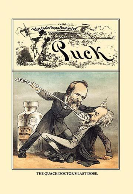 Puck Magazine: The Quack Doctor's Last Dose