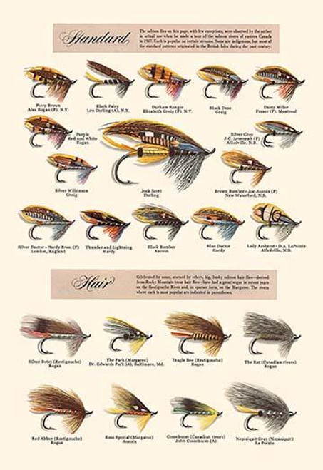 Fly-Fishing Lures: Standard and Hair