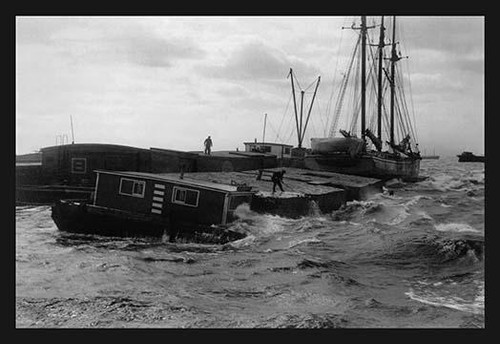 Barge in High Wind