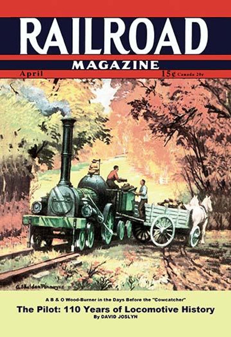Railroad Magazine: A B&O Wood-Burner, 1942