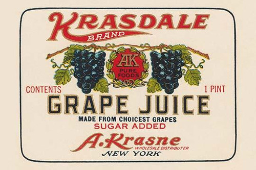 Kransdale Brand Grape Juice